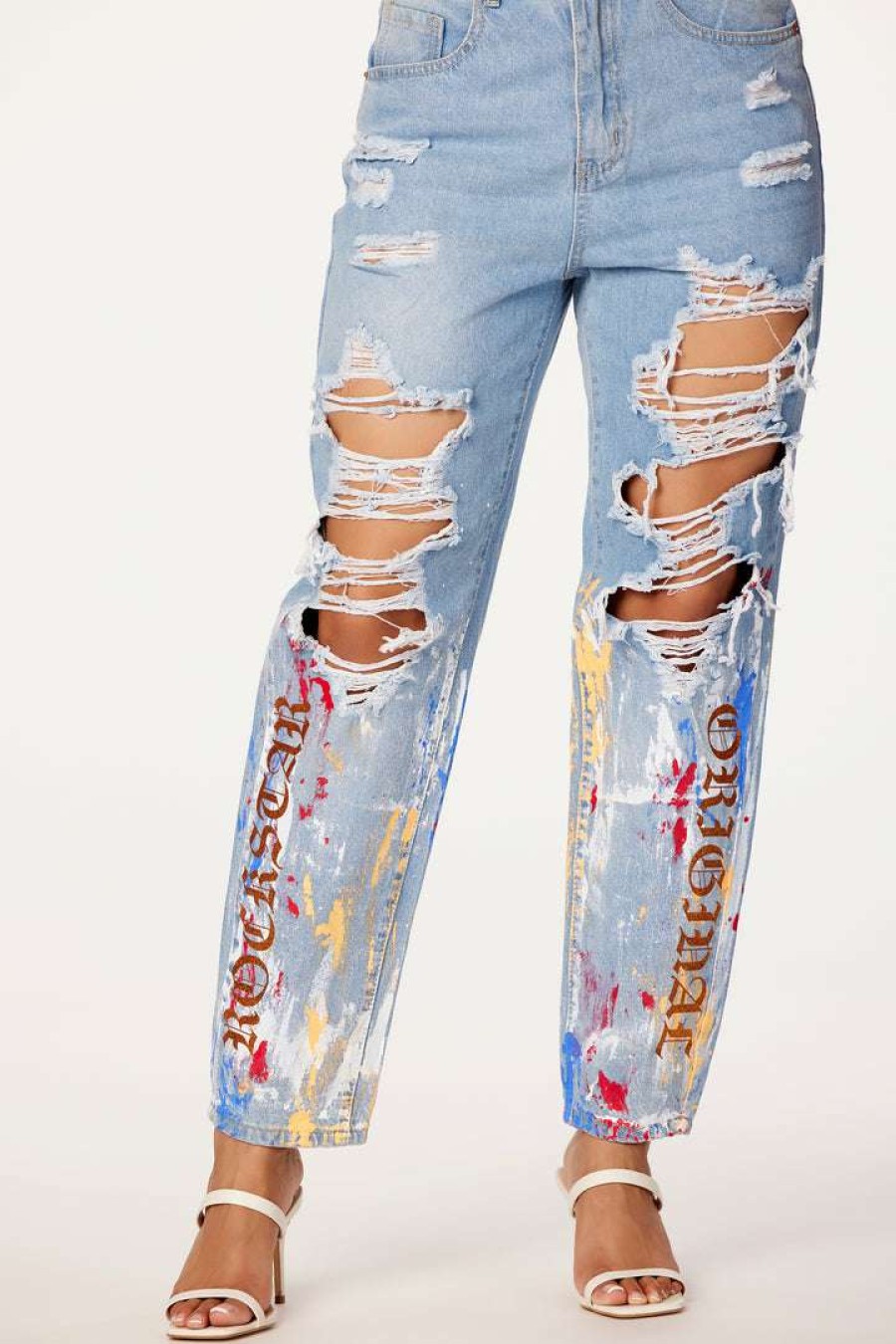 Womens * | Outlet Womens Jeans Best Seller Estella Distressed Jean Light Wash