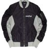 Mens * | Discount Mens Jackets Aki Bomber Jacket Black/Grey