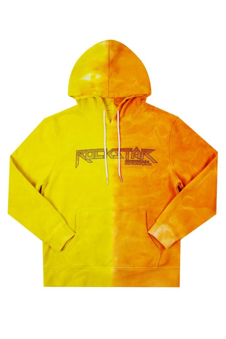 Mens * | Cheapest Mens Hoodies & Sweatshirts Straud Tie Dye Hoodie Tops Yellow