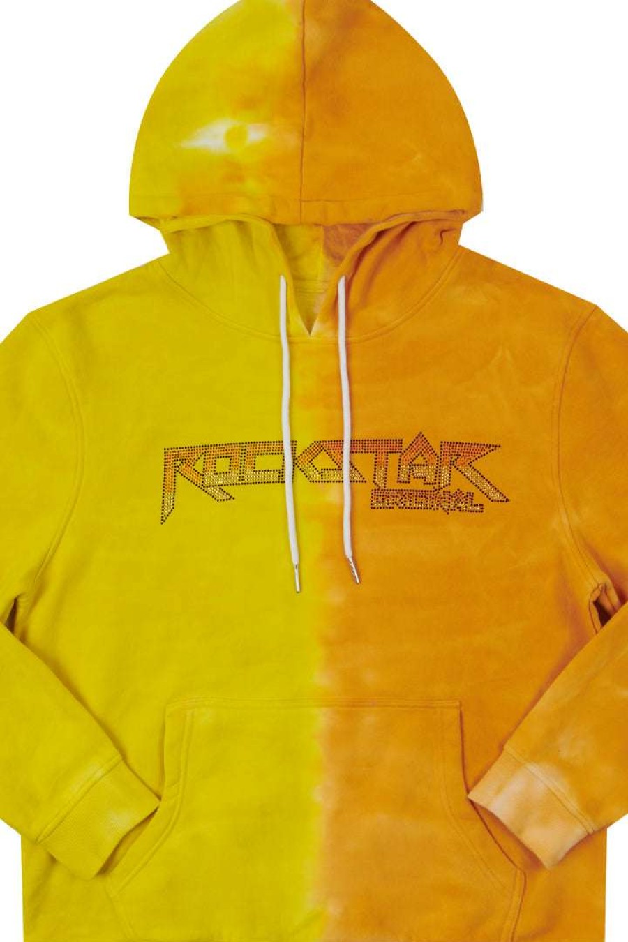 Mens * | Cheapest Mens Hoodies & Sweatshirts Straud Tie Dye Hoodie Tops Yellow