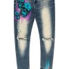 Mens * | Flash Sale Mens Jeans Donal Printed Jean Blue