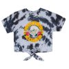 Womens * | Hot Sale Womens Tees Best Seller Guns N Roses Tie Dye Crop Tee Multi