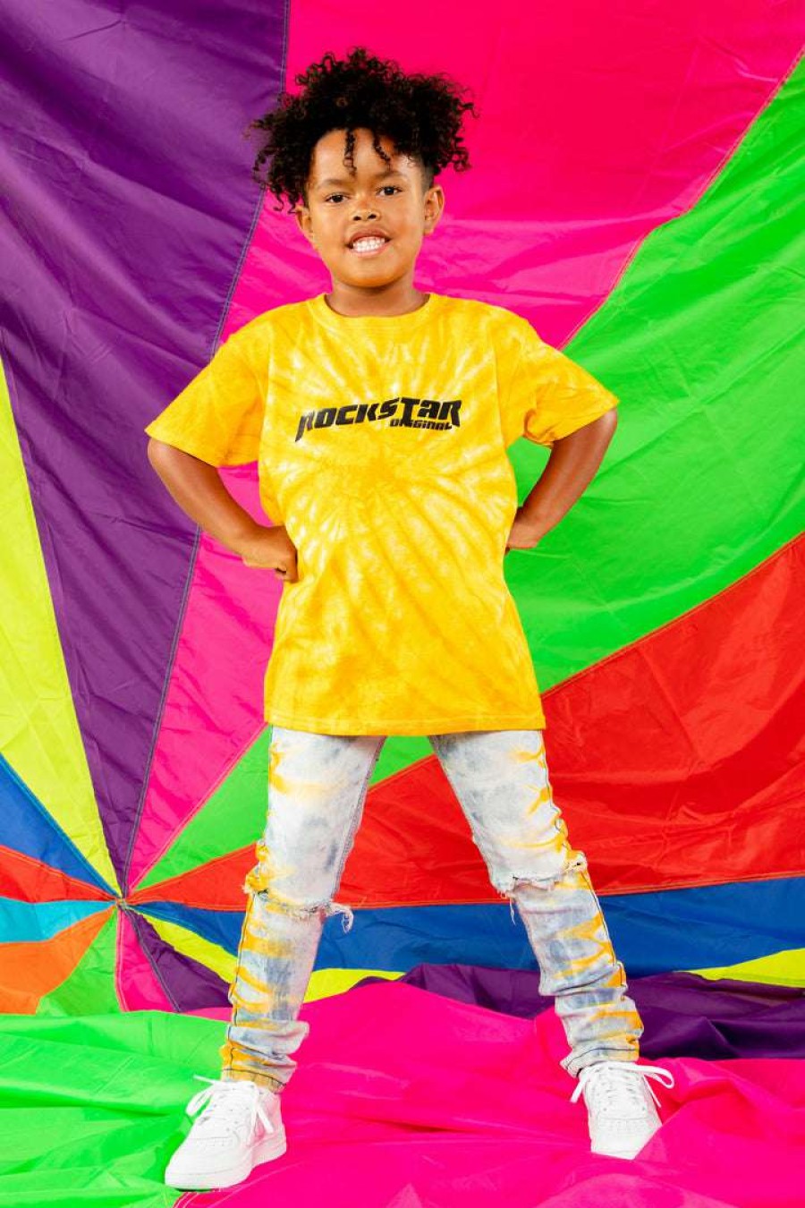 Kids * | Cheap Boys Tees Youth Kang T-Shirt New Arrivals Gold