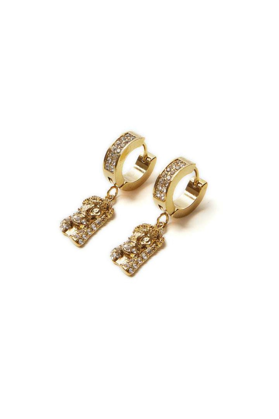 Mens * | Flash Sale Mens Accessories Emannuel Earrings Gold