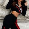 Womens * | New Womens Track Sets Nicki Hoodie Set Black