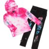 Kids * | Best Deal Boys Denim Sets New Arrivals Boys Zayden Hoodie/Jean Set Pink/Black