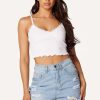 Womens * | Best Deal Womens Tops Best Seller Evoni Lace Cami White