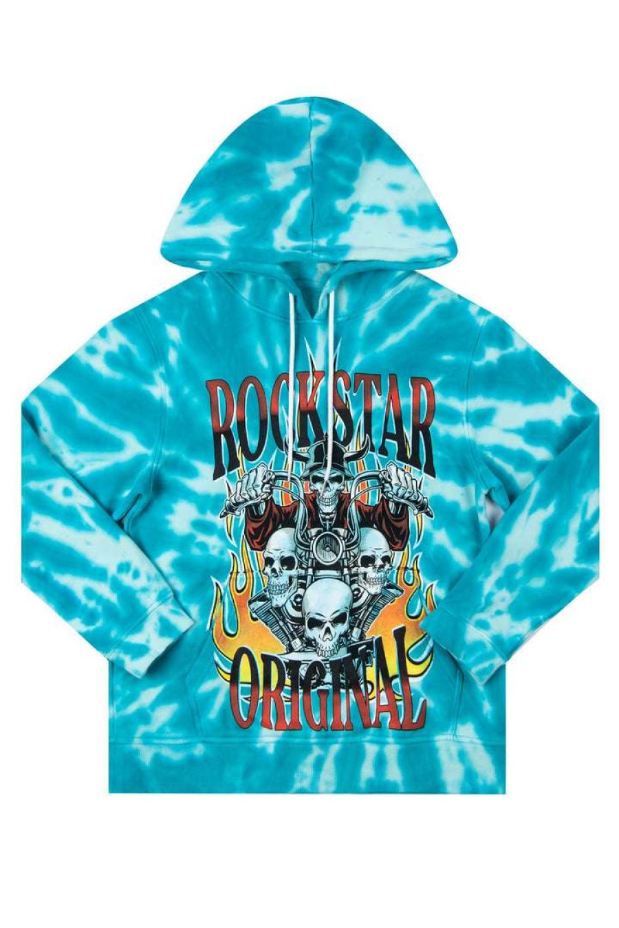 Mens * | Best Reviews Of Mens Hoodies & Sweatshirts York Tie Dye Hoodie Tops Blue