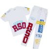 Mens * | Top 10 Mens Track Sets Rover T-Shirt/Pant Set White