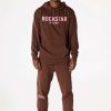 Mens * | Buy Mens Track Sets Casey Hoodie Fleece Set Brown