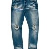 Mens * | Cheap Mens Jeans Dito Printed Jean Denim Blue