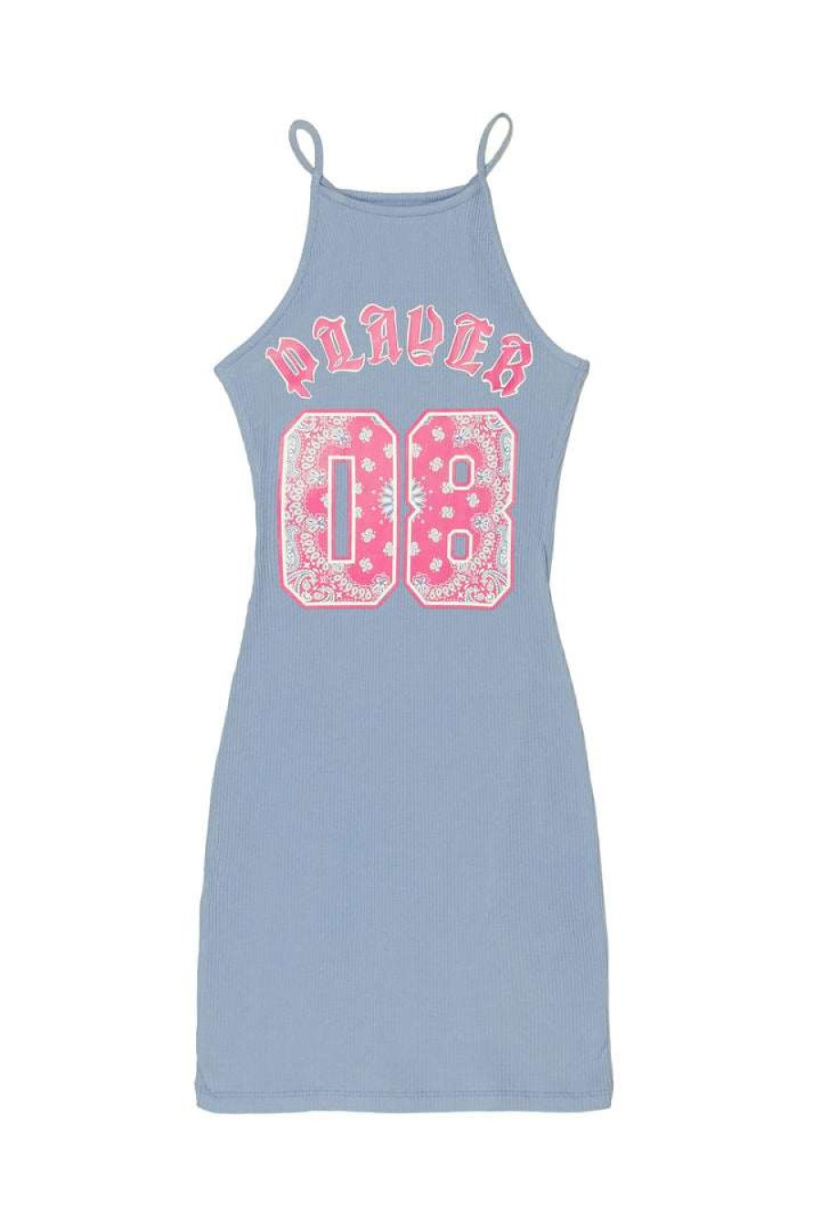 Womens * | Budget Womens Dresses Player Halter Neck Mini Dress Blue