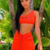 Womens * | Promo Womens Dresses Best Seller Sadie Skirt Set Orange