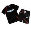 Mens * | Coupon Mens Short Sets Track Sets Maven Short Set Black/Blue