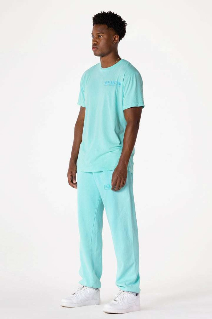 Mens * | Buy Mens Track Sets Dimitri T-Shirt/Trackpant Set Aqua