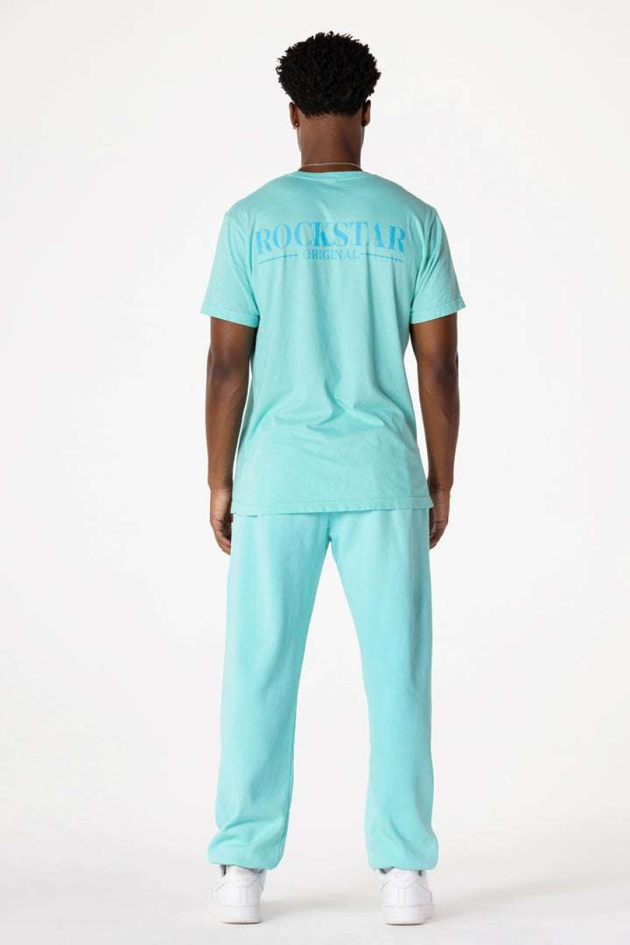 Mens * | Buy Mens Track Sets Dimitri T-Shirt/Trackpant Set Aqua