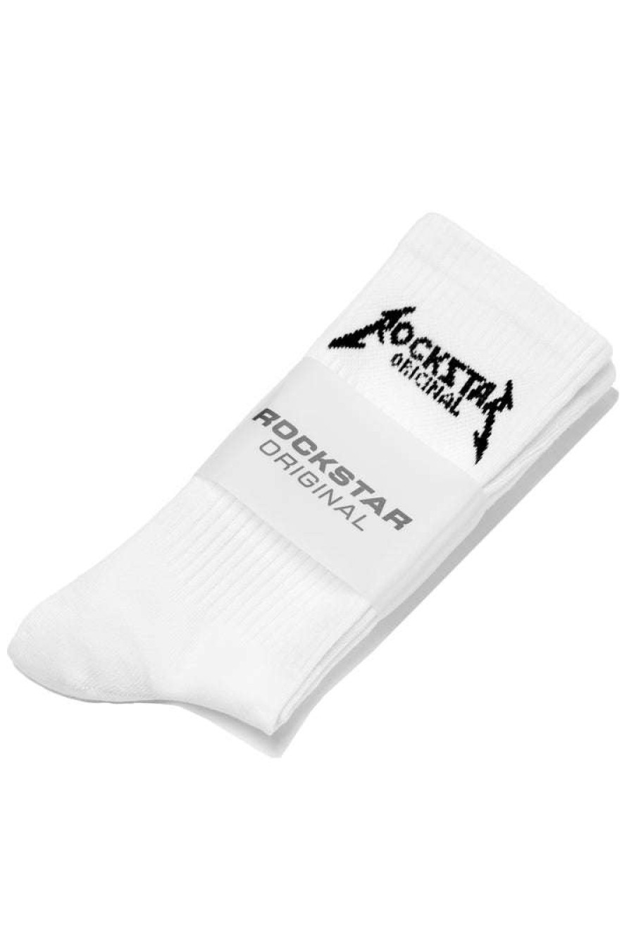 Kids * | Cheapest Boys Accessories Youth Rockband Logo Socks New Arrivals White