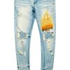 Mens * | Cheapest Mens Jeans Denim York Printed Jean Blue