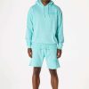 Mens * | Cheapest Mens Short Sets Dimitri Hoodie Short Set Track Sets Aqua