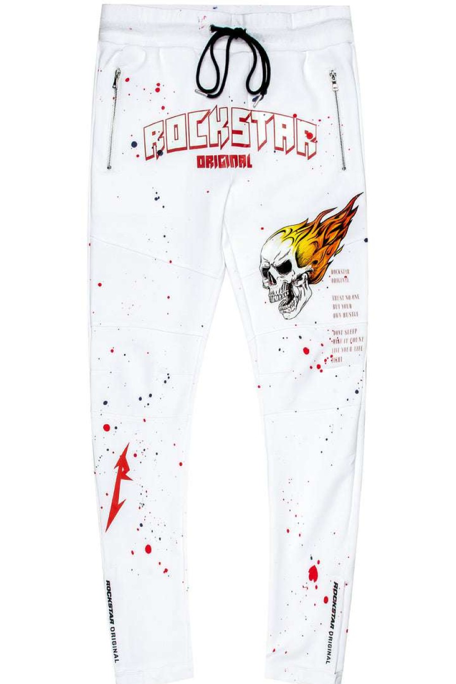 Mens * | Best Deal Mens Pants Track Sets Everett Track Pant White/Red