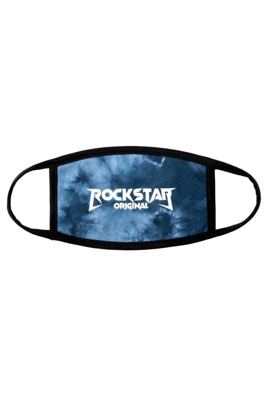 Mens * | Coupon Mens Accessories Rockstar Logo Tie Dye Face Mask Navy