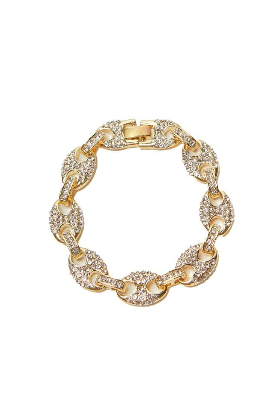 Mens * | Hot Sale Mens Accessories Stomp Chain Bracelet Gold