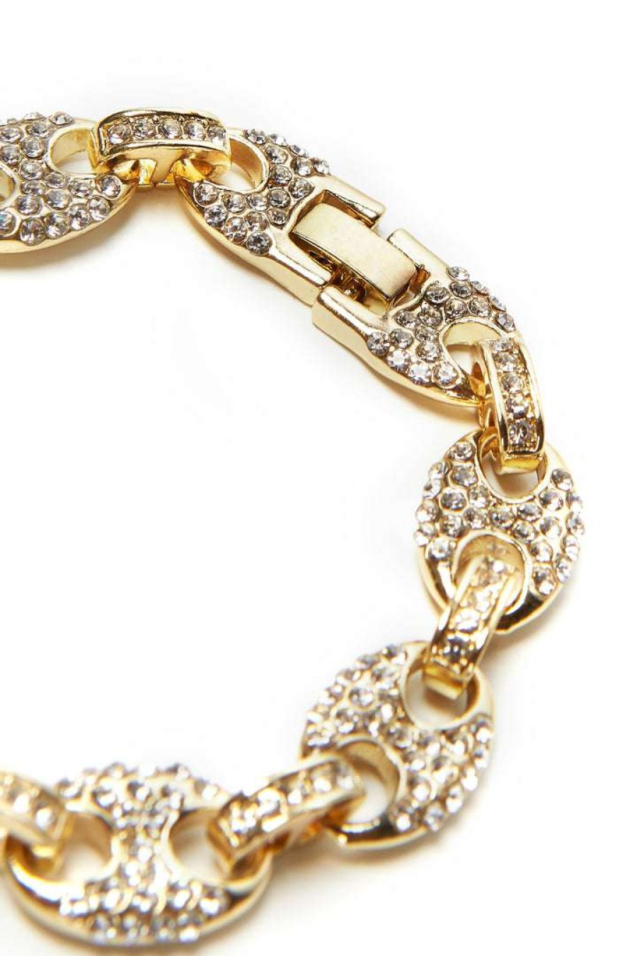 Mens * | Hot Sale Mens Accessories Stomp Chain Bracelet Gold