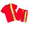 Mens * | Outlet Mens Short Sets Denzien Short Set Track Sets Red