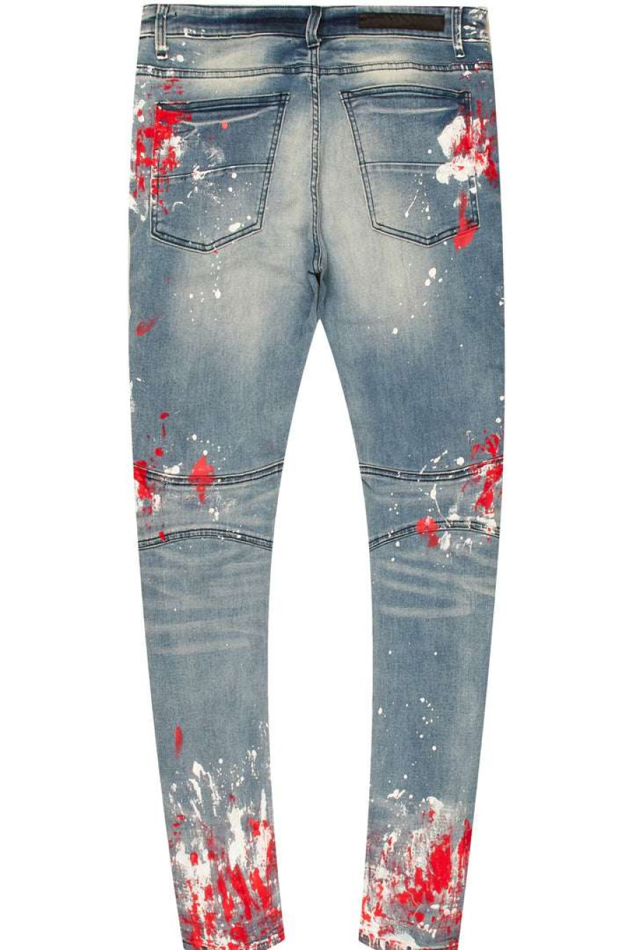 Mens * | Buy Mens Jeans Denim Kodak Biker Jean Red