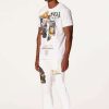 Mens * | Brand New Mens Track Sets Chase T-Shirt Stacked Flare Trackset White