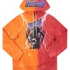 Mens * | Cheapest Mens Hoodies & Sweatshirts Chauncy Tie Dye Graphic Printed Hoodie Tops Orange