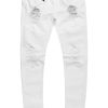 Mens * | Cheapest Mens Jeans Oscar Signature Biker Jean White