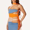 Womens * | Promo Womens Dresses Camilla Mini Dress Best Seller Orange/Blue