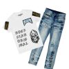 Kids * | Outlet Boys Denim Sets Boys Nelis T-Shirt/Jean Set New Arrivals White