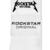 Mens * | Best Pirce Mens Accessories Rockband Logo Socks Best Sellers White