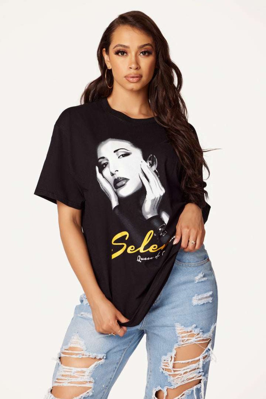 Womens * | New Womens Tees All Hail The Queen Oversized Tee Best Seller Black