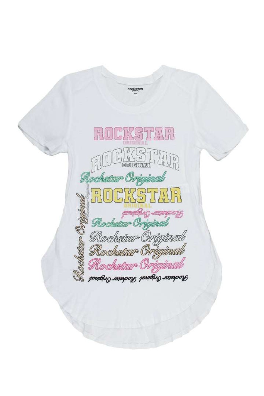 Womens * | Wholesale Womens Tees Best Seller Logo Mania Oversized Tee White