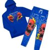 Mens * | Cheap Mens Track Sets Aldi Hoodie Track Set Royal Blue