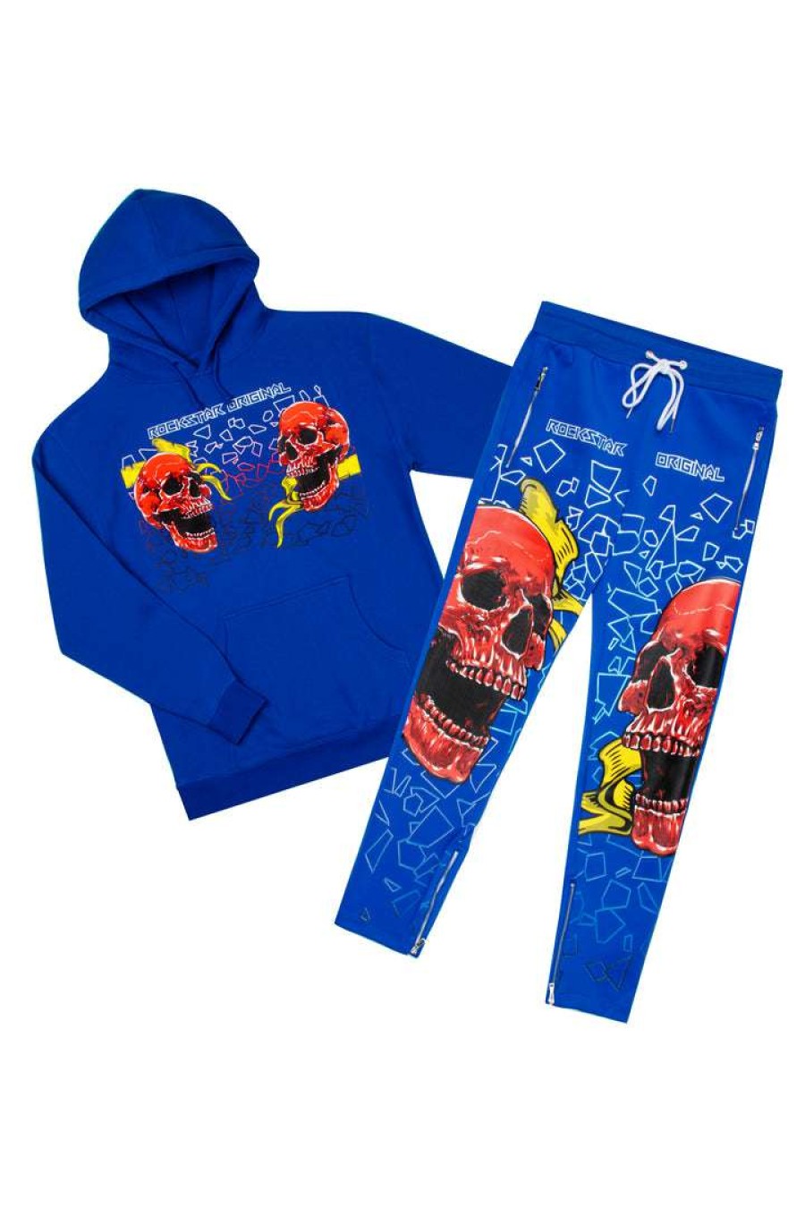 Mens * | Cheap Mens Track Sets Aldi Hoodie Track Set Royal Blue