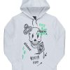 Mens * | Coupon Mens Hoodies & Sweatshirts Snoh Printed Hoodie Tops White