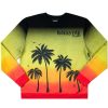 Mens * | Brand New Mens Hoodies & Sweatshirts Tovi Ombre Crewneck Tops Black/Yellow