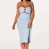 Womens * | Hot Sale Womens Dresses Best Seller Tamara Midi Dress Blue