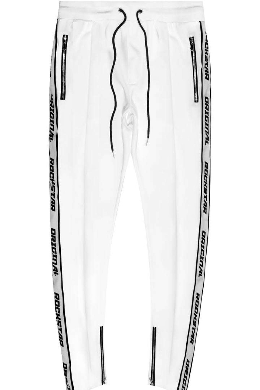 Mens * | Best Sale Mens Pants Slant Track Pant White