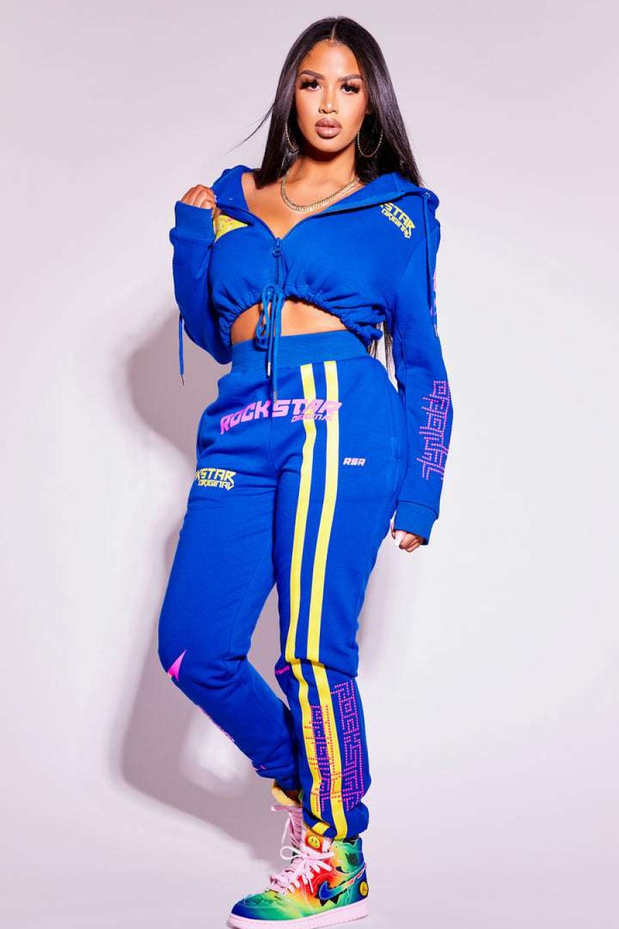 Womens * | Coupon Womens Track Sets April Trackset Royal Blue