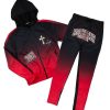 Mens * | Discount Mens Track Sets Lava Zipper Jacket Track Set Red/Black