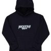 Kids * | Promo Boys Hoodies & Sweatshirts New Arrivals Boys Rockstar Graphic Hoodie Navy