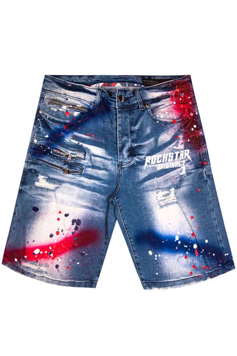 Mens * | Flash Sale Mens Shorts Rique Denim Short Red