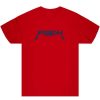 Womens * | Flash Sale Mens Tees Tops Diogo Printed T-Shirt Red/Navy