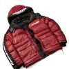 Mens * | Buy Mens Outerwear Jackets & Outerwear Bryson Puffer Jacket- Red/Blk Red/Black