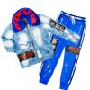 Mens * | Budget Mens Track Sets Everett Denim Jacket/Trackpant Set Blue